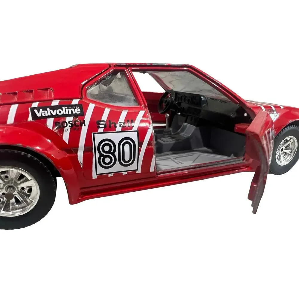 Vintage Bburago BMW M1 BASF #80 1:24 Diecast Race Car 0169 Made in Italy